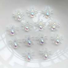30pcs New Spider Rhinestone Jewelry Decoration Resin Flat Back DIY Hair Clips, Nail Enhancement, Rhinestones - F420 - 查看 2