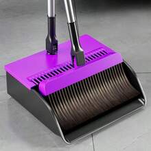 Broom And Dustpan Set, Thickened High-End Household Broom Wholesale, Broom, Dustpan, Upgraded Dual-Use Broom, Broom And Mop Combination, Multi-Color, Purple Preferred By Housewives, Suitable For Cleaning Floors, Tiles In Living Room, Bedroom, Kitchen