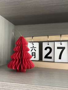 1 pièce Ornement d'arbre en forme de nid d'abeille de 9,9 cm pour le festival de Noël, décoration de Noël, décoration de papier en nid d'abeille pour arbre de Noël, décoration de fête de Noël, décoration de table de Noël, fête du Nouvel An, décoration d'ambiance du festival de Noël, convient pour la décoration de Noël, le salon, la chambre, le bureau, les cadeaux de Noël, les cadeaux de fête (avec une lanière), décoration hivernale de la pièce