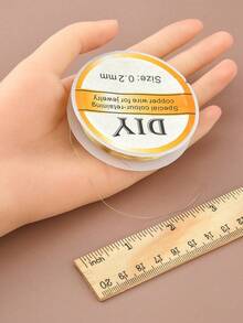 100 Meter Wire, Wire, DIY Bead Threading Lead, Handmade Hairpin Winding Wire, Jewelry Weaving, Shaping, Flower Wrapping Wire,A Craft Item Made Of Wire, Jewelry String Beads, And Golden Craft Wire For Jewelry Making - Multicolor - View 3