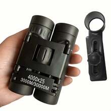 4000x25 Binoculars Portable & Easy To Store, Hd Imaging, Supports Most Smartphones For Photography & Observation On Outdoor Camping, Fishing, Hunting, Etc.