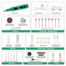 1 set di utensili rotanti wireless verdi con 105 pezzi di accessori - mini smerigliatrice ideale per incisione, taglio, foratura, lucidatura, pulizia, artigianato e progetti fai-da-te