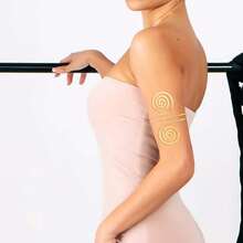 Golden Spiral Pattern Bangle Armlet Arm Jewelry Metallic Arm Cuff Arm Bracelet Arm Bangle For Women's Daily Wear