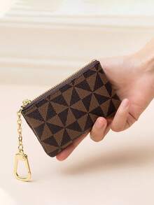 Coin Purse Mini Zip Key Chain Pouch Change Wallet Coin Pocket For Women Credit Card ID Key Headset Lipstick Backpack Decor Keychain For Bag Wallet Small Wallet Coin Wallet Money Wallet Mini Wallet Purse Wallet - Multicolor - View 6