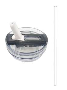 Compatible With Stanley Cup Accessories 40 Oz Tumbler Flip Straw Lid Replacement Fit For , Leak Proof For Lid Replacement Spill Proof Reusable Tumbler Cover Compatible With 40oz Cup Accessories White Black Beige Blue Pink - Multicolor - View 13