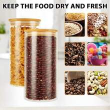 2/4 piezas, Recipientes de almacenamiento de vidrio de 1000ml/1500ml con tapa, Organización y almacenamiento, Frascos para especias, Tarro de galletas, Recipiente de almacenamiento de café, Almacenamiento de cocina, Recipiente para especias, Tarros de vidrio herméticos
