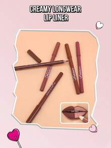 MISSLYN 1pc Smooth Lip Liner,Colorstay Longwear Rich Lip Pencil,Highly Pigmented Matte Lip Makeup,Soft Smooth Application Ultra Fine Natural Finish Lip Contour Pencil For Daily Wear,Party & Y2K Looks, Vegan & Cruelty-Free,Brand Beauty Cosmetics - 138 - View 7