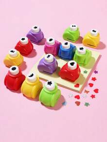 Dụng cụ dập nổi cỡ nhỏ, Máy in, Máy đục lỗ, Máy dập nổi cỡ nhỏ cho đồ thủ công DIY của học sinh, Thích hợp cho mùa tựu trường (Màu ngẫu nhiên) - Nhiều màu - Xem 2