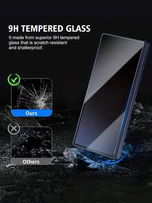 4 Pcs Privacy Tempered Glass Compatible With Samsung Galaxy Z Fold 7 6 5 4 3 Anti-Spy Screen Protector Compatible With Z Fold7 Fold6 Fold5 Fold4 Fold3 9H Protective Glass - 4 Pieces - View 3
