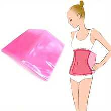 60/100米塑身裹腹渗透裹膜瘦腹裹腹腰健身吸汗消脂莎朗桑拿健身腰部热敷 - 彩色 - 查看 4