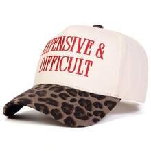 1Piece Men Letter Embroidered Patchwork Baseball Cap Five-Sided Hat Outdoor Adjustable Sunscreen Leisure Hat Spring Autumn Travel Tourism Beach Vacation - 彩色 - 查看 9