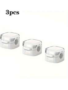 3 piezas Clips magnéticos de cable con soporte adhesivo ajustable - Fuerte atracción magnética y base adhesiva, multicolor (blanco, rosa, morado, azul claro, verde menta) para escritorio de oficina en casa, coche, pared, mesita de noche - Organiza cargadores, cables, auriculares, clips, escritorio ordenado, plástico minimalista