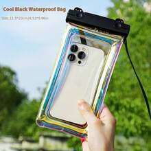 1 Piece Transparent Mobile Phone Waterproof Bag Touch Screen Waterproof Mobile Phone Case For Swimming - White - View 9