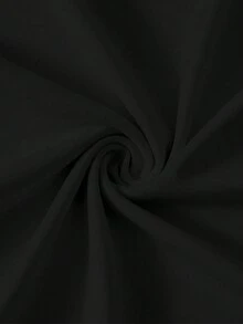 [Casual Half Sleeve] Graphic Print Oversized T-Shirt, Casual Crew Neck Half Sleeve T-Shirt For Spring & Summer, Women's Clothing - 黑色 - 查看 4