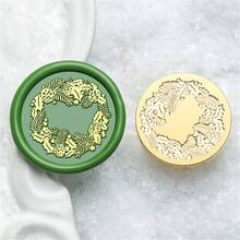 CYFUN DESIGN 1PC 3D Relief Christmas Tree Wax Seal Stamp Head, Christmas Sealing Wax Stamp, Gift Package Wax Seal, Christmas Gift Wax Seal Kit, Wax Sealing Stampfor Envelopes Christmas Cards Wedding Invitations For Christmas Gift Packing - Gold - View 24