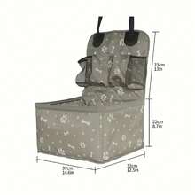 Car Pet Seat. Foldable, With Storage Bag, Convenient And Durable, Keep Your Car Clean. Suitable For Small And Medium-Sized Pet Dogs And Cats. On-Board Pet Travel Supplies. - màu đen - Xem 3