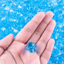 2025Super Z Outlet 120 Pack Acrylic Color Ice Rock Crystals Treasure Gems For Table Scatters, Home Vase Fillers, Event, Wedding, Arts & Crafts, Birthday Decoration Favor (1" Inch)(Apple Green) - 藍色 - 查看 3