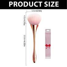 Nail Brush, Nail Art Nagelstaubbürste, Maniküre-Werkzeug Zum Entfernen Des Salons DIY Werkzeuge Manuelle Reinigung Mode Gel Zubehör Material Staub Rosa Kopf Rouge Pinsel Puder