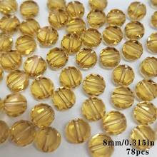 Red Beads & Bead Assortments 4/6/8mm Clear Flat Round Faceted Glass Bead For Jewelry Making DIY Bracelet Beading Crafts