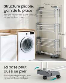 SONGMICS Drying Rack - Beyaz - Görünüm 5