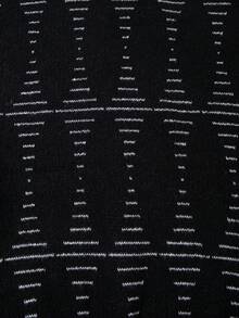 ANDREILEE Herren Rundhals Langarm Drop Shoulder gestreifter Strick Pullover, geeignet für Frühling, Herbst, Winter - Schwarz - Übersicht 6