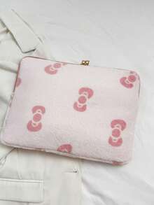 纯色简约奢华星形图案笔记本电脑/平板电脑保护套，多种尺寸可选 - 粉色 - 查看 6