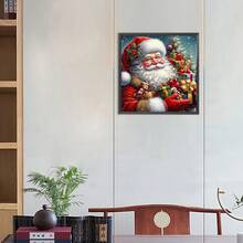 1 قطعة [30*30سم/11.8*11.8بوصة][40*40سم/15.7*15.7بوصة][30*40سم/11.8*15.7بوصة][40*50سم/15.7*19.6بوصة] طقم رسم الماس 5D أكريليك، بنمط سانتا كلوز، مناسب للمبتدئين البالغين DIY فسيفساء فن الماس، رسم الماس كامل بالحفر اليدوي DIY، قابل للتطبيق على ديكور جدران غرفة المعيشة والنوم والمكتب، هدية فنية مفاجئة لديكور المنزل للعائلة والأصدقاء