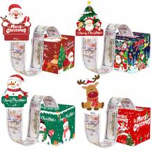 1pc/2pcs/6pcs Christmas Money Box Collection With Santa And Friends For Holiday Party Decorations Gift Exchange Cash Box Festival Ornament