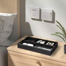 4-Grid Storage Organizer - Multipurpose Desktop, Nightstand, Drawer Organizer Box - Jewelry, Fashion Glasses, Phone, Watch, Perfume, Lipstick Storage Tray Divided Container, Holiday Gift - Multicolor - View 9