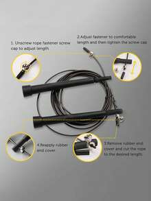 Portable Steel Wire Skipping Rope With Bearings, Exercise Equipment, Family Park Square Fitness Training Skipping Rope