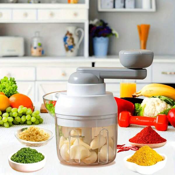 Vegetable Cutter, Multi Functional Garlic Masher, Garlic Grinder, Garlic Crusher, Vegetable Chopper, Creative Fruit Crusher, Manual Garlic Masher, Food Processing Machine, Kitchen Supplies, Kitchen Small Tools
