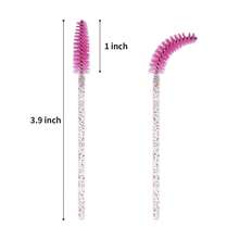Bộ 50 cọ chuốt mascara dùng một lần, đầu cọ chải mi bằng nylon, dụng cụ nối lông mày không mùi với cán nhựa ABS, phù hợp với da thường - Bộ cọ màu hồng và đen, đồ dùng thiết yếu hàng ngày, đồ dùng học tập, quà tặng cho nữ, quà Giáng sinh, trang trí nhà cửa, du lịch, đồ dùng cần thiết khi đi du lịch, ngày Valentine, giá rẻ, cọ trang điểm du lịch, quà tặng cho phụ nữ, chuyên gia trang điểm, bộ trang điểm chuyên nghiệp hoàn chỉnh. - Hồng - Xem 5