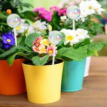 渐变植物吸管浇水器自动滴灌装置植物浇水透明尖刺滴灌透明自动浇水器插片适用于花盆花卉室内植物花卉植物花园礼物圣诞节 - 彩色 - 查看 2