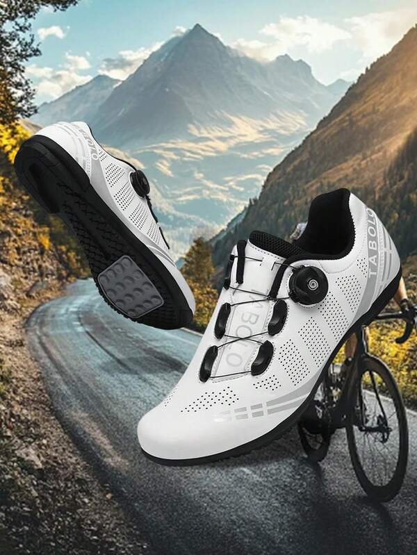 Men's & Women's Cycling Shoes With Rubber Soles - High-Grip Outsoles For Complex Terrains, Breathable Wear-Resistant Upper + Convenient Adjustment System, Balancing Comfort & Performance