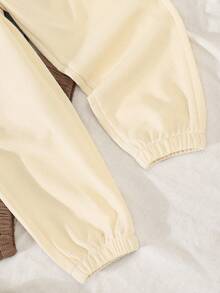 3pcs/Set Boys' Multi-Color Casual Cargo Pants, Young Boy Drawstring Trousers For Spring/Autumn - Multicolor - View 7