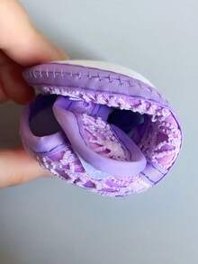 1 Par de Sapatos de Princesa para Bebê Menina, Sapatilhas de Primeira Caminhada com Laço Antiderrapante e Sola Macia para Casamento, Princesa, 0-12 Meses