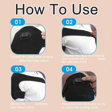 3-In-1 Universal Daily Use Shoulder Knee Elbow Support Pad Knitted Fabric With 3 Temperature Control Heating And Vibration Functions