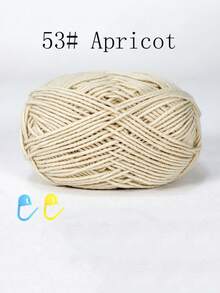 1/3包 50克 4股钩针线，带记号扣的钩针线，初学者钩针套装，多包装编织线，优质腈纶线，柔软钩针线，DIY工艺品，围巾（配饰颜色随机）