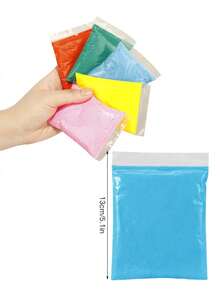 DIY婴儿护理手足印泥手印脚印指纹，7色软粘土泡沫用品儿童抗压力儿童玩具，婴儿手印脚印印模铸造亲子手印泥指纹，多色软粘土泡沫用品儿童抗压力儿童玩具，风干粘土 - 粉色 - 查看 8