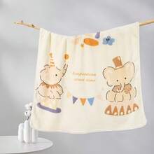 Manta suave para bebé con estampado de oso de dibujos animados y estrella de mar - Envoltorio cálido para bebés, lavable a máquina, colores variados, decoración multifuncional para la guardería para recién nacidos y niños pequeños, manta de bebé, diseño alegre, manta duradera para bebés