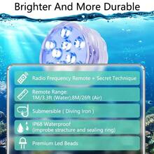 13leds RGB Led Submersible Light Underwater Night Lamp Battery Operated Garden Swimming Pool Light For Wedding Party Vase Bowl - 4PCS-13LED - View 3