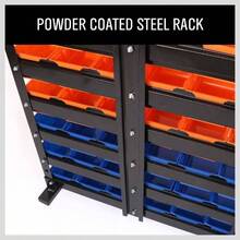 Storage Bins Parts Rack 36Pcs Bin Organizer Garage Plastic Shop, Tools Men - Standard - View 5