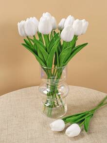 1/5/10/20 قطعة من الزهور الاصطناعية الفاخرة الرومانسية، باقات من الزهور البلاستيكية الحقيقية المجسمة من الزنبق الحريري، زهور اصطناعية لحفلات الزفاف والمنزل والفندق والحفلات وهدايا رأس السنة، ترتيبات زهور محمولة باليد لعيد الحب وحفلات الزفاف والمنزل والغرفة والصالة والديكور على الطاولة وباقة العروس والحديقة الخارجية