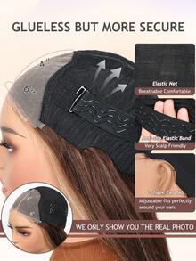 Parrucca frontale in pizzo 4/27, senza adesivo, 6 x 4 ciocche, parrucca frontale in pizzo sfumato, senza adesivo, parrucca in veri capelli pre-sfoltita, 4/27 ciocche, biondo miele, pizzo trasparente, parrucca frontale 6 x 4, traspirante e naturale, adatta alla maggior parte delle donne e tonalità di pelle, densità dei capelli veri 180, colore dei capelli veri, colore naturale e bello, Ognissanti Carnevale, 20,3 - 40,6 cm