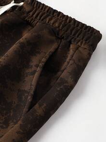 Alltony Herren leichte Frühling/Herbst Jogginghose mit Kordelzug, verstellbarer Taille, Batik-Camouflage-Gesichtsdruck, lässige Sportbekleidung für Outdoor, Straße, Laufen, Reisen, Camping, Urlaub