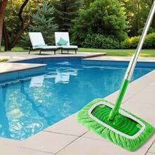 4 Pieces Green Super Absorbent Mop Pads, Reusable Flat Mop Replacement Cloth, Convenient Home Cleaning Replacement Pads, Suitable For Both Wet And Dry Floor Care At Home And In The Office - màu xanh lá - Xem 4