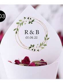 30Pcs Of Set DIY Wedding Cone For Petal Toss, Personalized Confetti Cones, Custom 17 Styles White Paper Cone For Bridal Shower Party Decoration, Multi-Functional, Anti-Mold, Ornamental, Reusable, Exquisite, Stylish, High-Quality, Adorable, Modern, Custom, Unique, Personalized, Son, Daughter, Kids, Kitchen, Dining Room, Bedroom, Office, Living Room, Home, Garden, Tea Room, For Anniversaries, For Birthdays, For Housewarming, For Graduation, Gala Night, Customized Gift Wrap Boxes, Chic Autumn