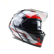 AINHFAAD Breathable Motorcycle Helmet Flip Up With Dual Visor Inner Blue Lens Anti Glare All Season Warm  Unisex Riding Helmet, 202 - Chasing the Wind, Bright Red - View 7