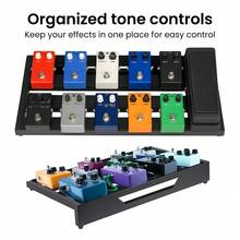 Pedalboard Boogie Board 56x32cm – Ideal For Live Stage Performance, Studio Recording & Practice - Black - View 8