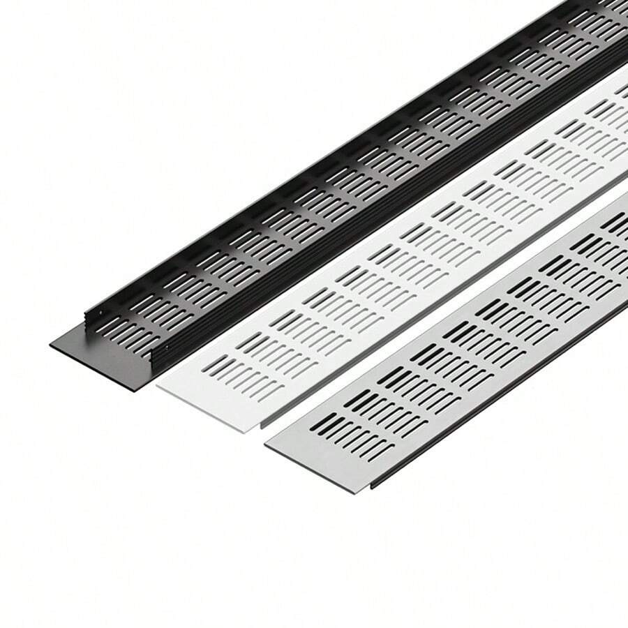 2pcs Aluminum Alloy Cabinet Ventilation Mesh Grille, Shoe Cabinet Vent Hole Decorative Cover, Ventilation Hole Mesh Heat Dissipation Grill Vent Cover - Multicolor - View 1